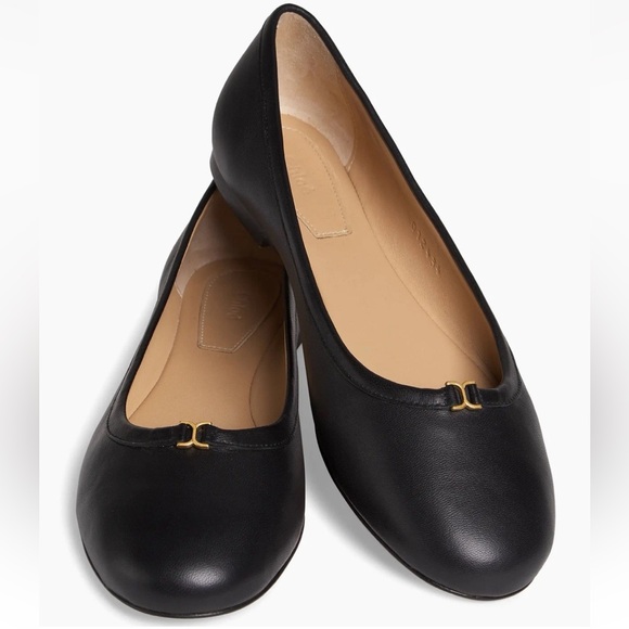 Chloe Marcie Ballet Flat Black Leather